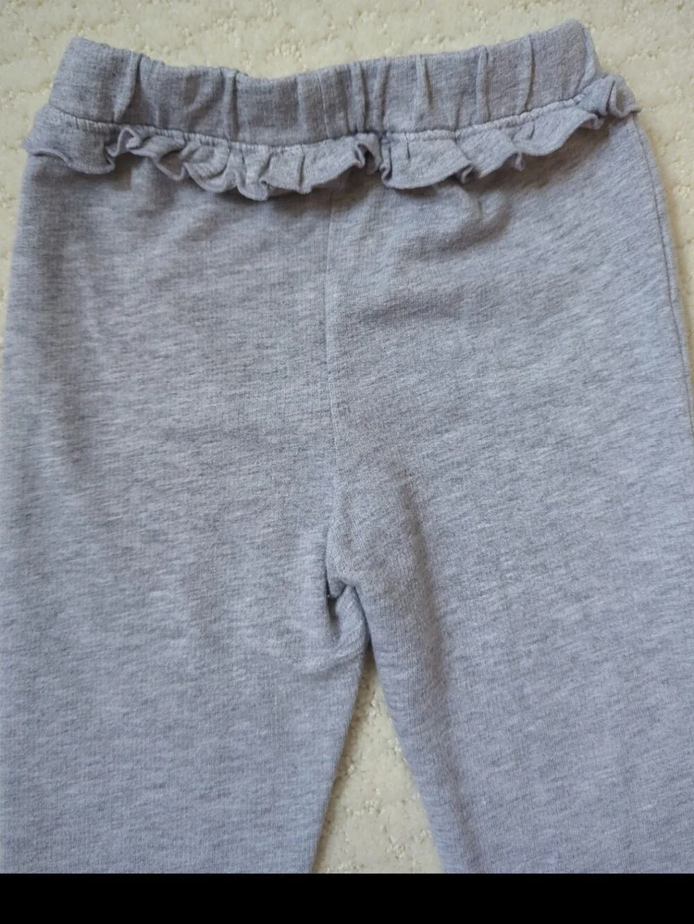 Girls' Cat & Jack Gray Stretch Knit Jogger Pants with Bow 18M
